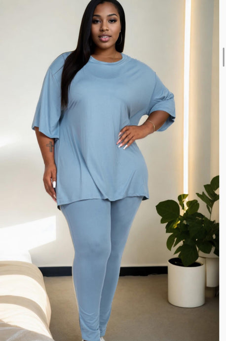 Plus size chill set